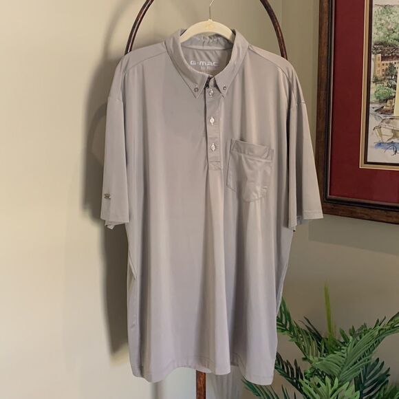 XL Gray Short Sleeve Polo - Picture 1 of 6